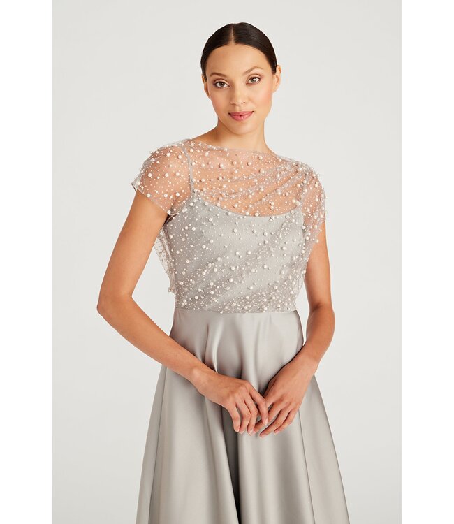 Theia Lori - Robe en satin scintillant