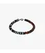 TATEOSSIAN Nepal Gear Trio Bracelet en perles avec obsidienne flocon de neige et bois de cocotier