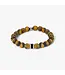 TATEOSSIAN Bracelet de perles Giza en Oeil de Tigre Marron