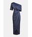Theia Robe drapée asymétrique Rayna