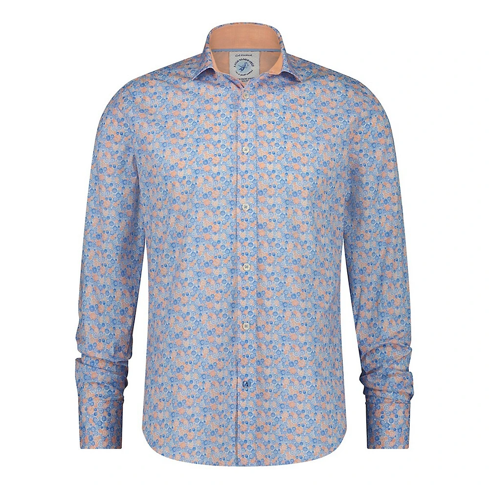 Oranges Print Long Sleeve Shirt