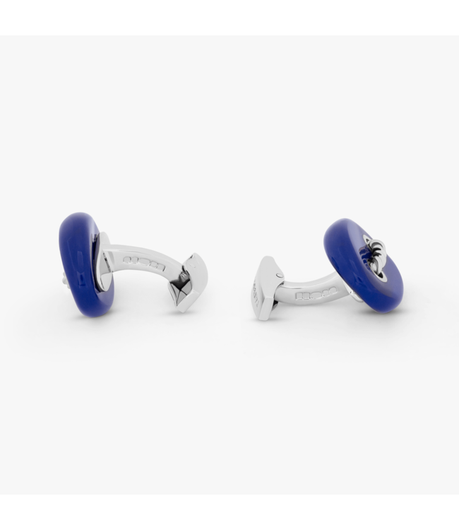 TATEOSSIAN Cable Marine Link Silver Cufflinks