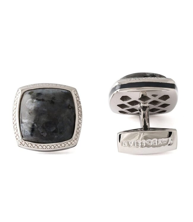TATEOSSIAN Larvikite Stone Cushion Cufflinks