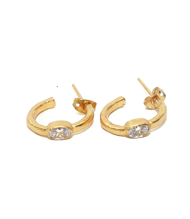 RM KANDY Crystal Mini Hoop Earrings