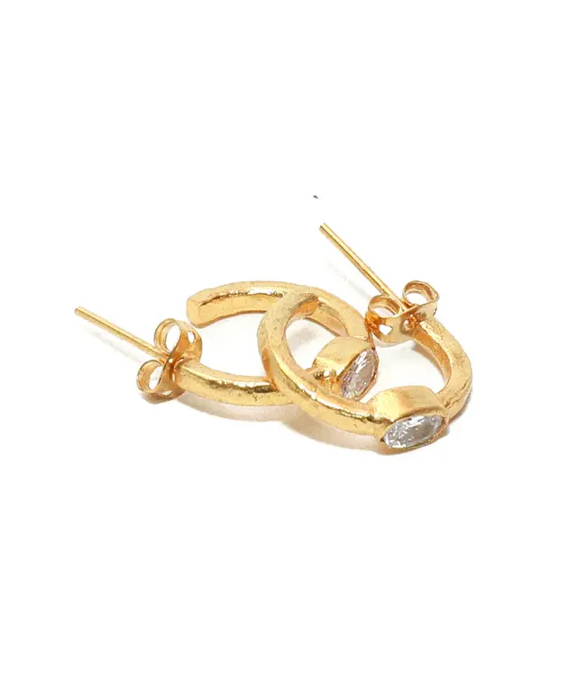 RM KANDY Crystal Mini Hoop Earrings