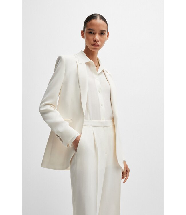 BOSS Regular-fit trousers in matte fabric