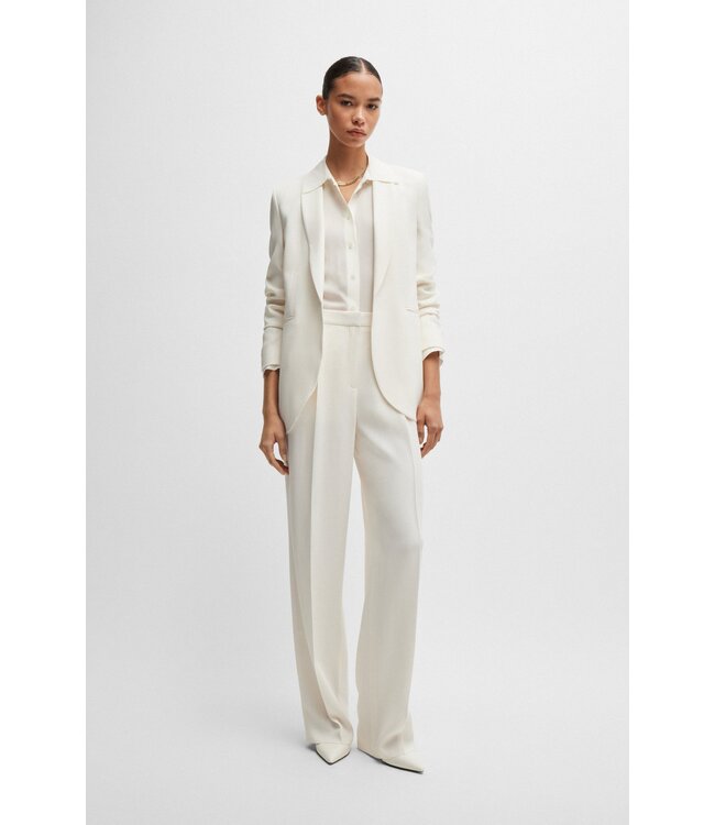 BOSS Regular-fit trousers in matte fabric