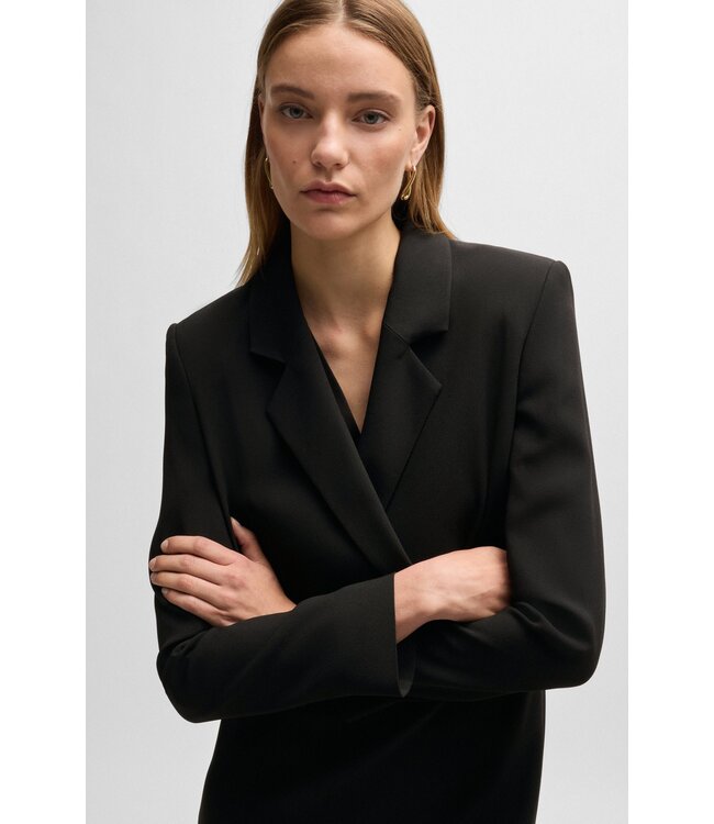 BOSS Tailored dress in matte fabric