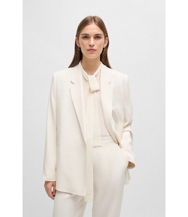 BOSS Relaxed-fit jacket with feature button