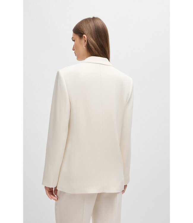 BOSS Relaxed-fit jacket with feature button