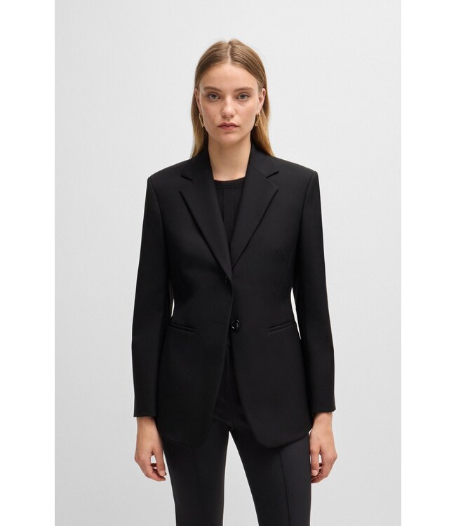 BOSS Slim-fit jacket in performance-stretch material