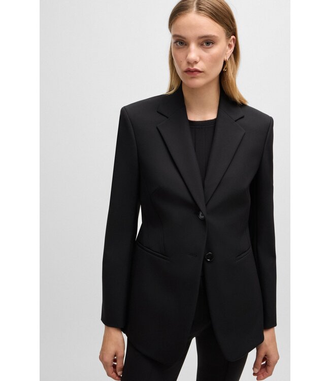 BOSS Slim-fit jacket in performance-stretch material