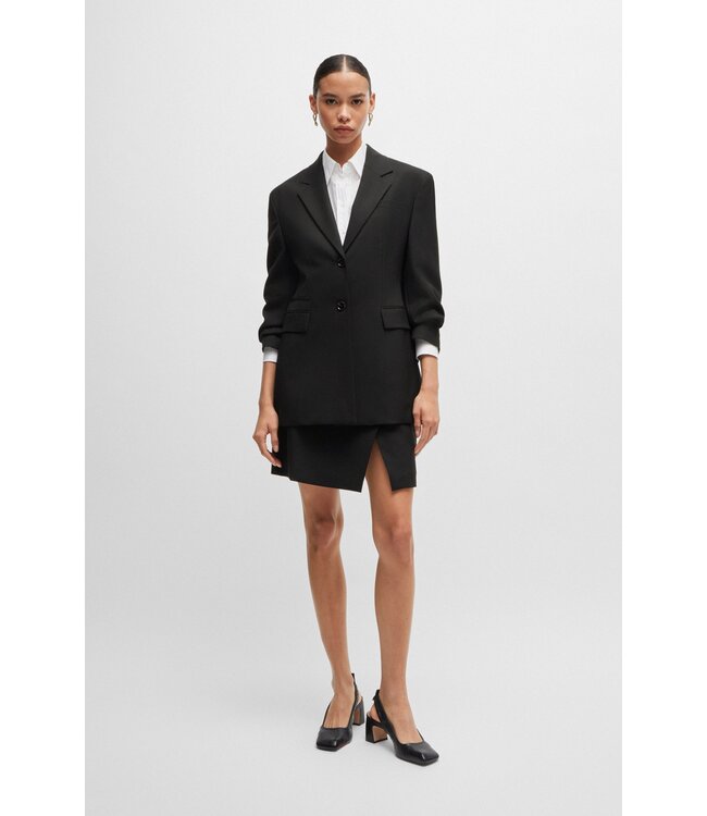 BOSS Veste cintrée en sergé de laine