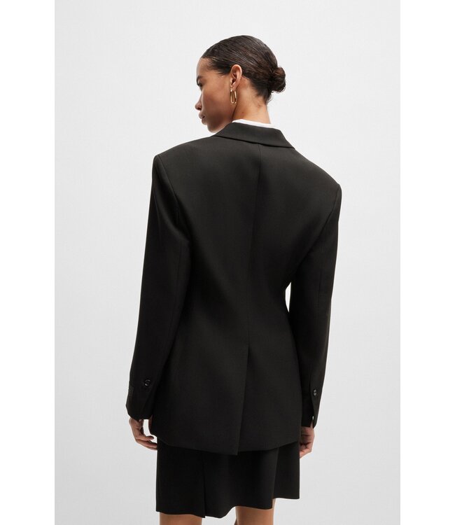 BOSS Veste cintrée en sergé de laine