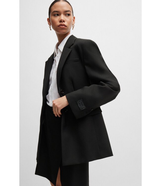 BOSS Veste cintrée en sergé de laine