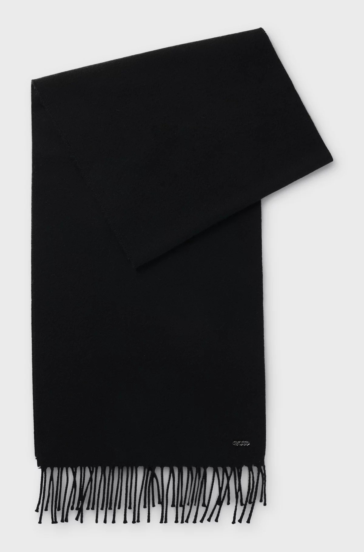 Italian-made scarf in wool twill