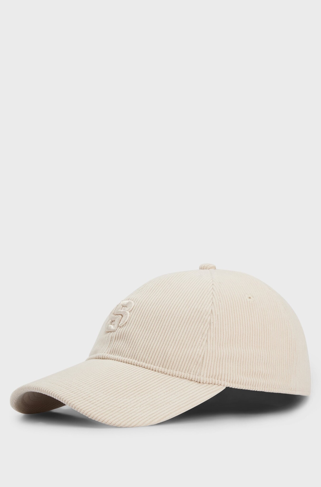 Corduroy cap with Double B monogram embroidery
