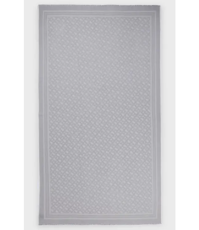 BOSS Écharpe en laine avec monogramme jacquard