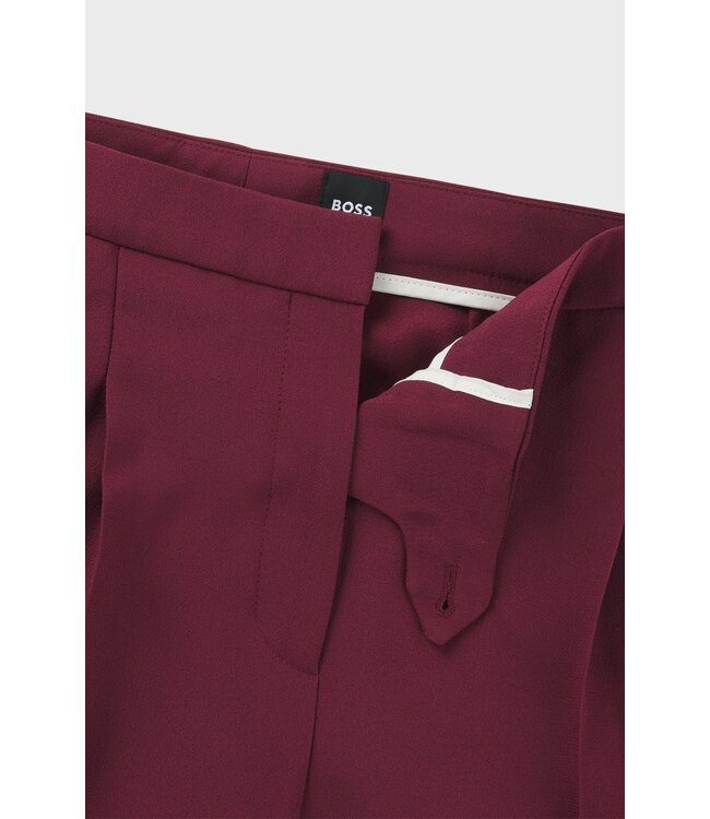 BOSS Regular-fit trousers in matte fabric