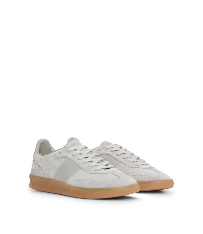 BOSS Baskets basses en cuir et daim