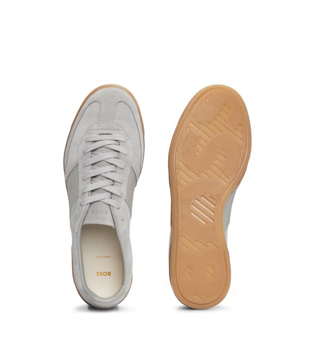 BOSS Low-top sneakers in leather and suede