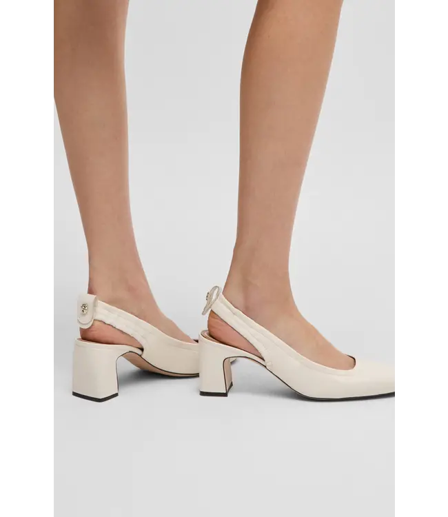 BOSS Escarpins en cuir avec monogramme Double B