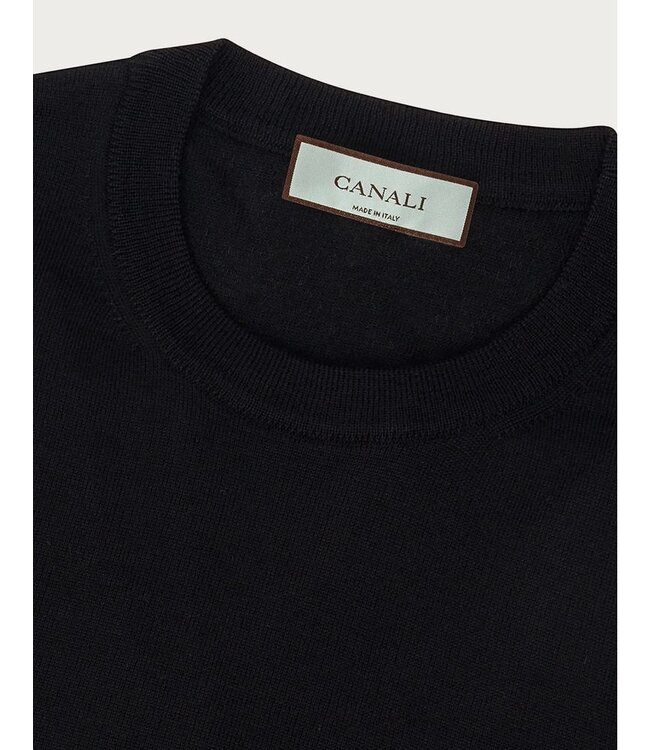 CANALI Col ras du cou en pure laine