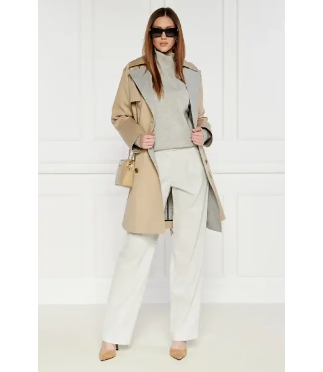 BOSS Wool relaxed fit turtleneck sweater