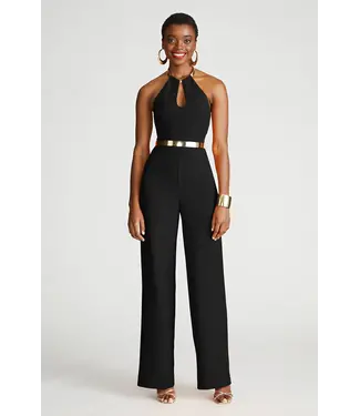 Halston Combinaison Oki en crêpe stretch Halston Combinaison Oki en crêpe stretch