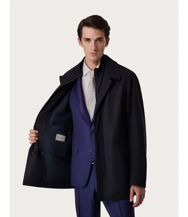 CANALI Manteau avec façade en tissu technique