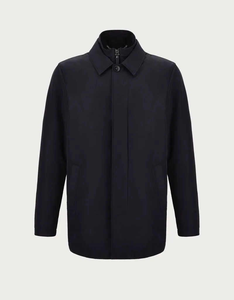 Carcoat with Technical fabric front