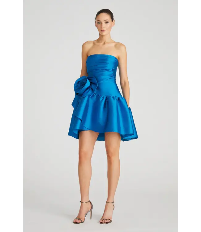 Theia Collins Ruffle Cocktail Dress