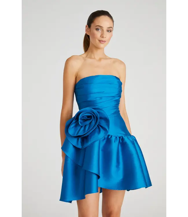 Theia Collins Ruffle Cocktail Dress