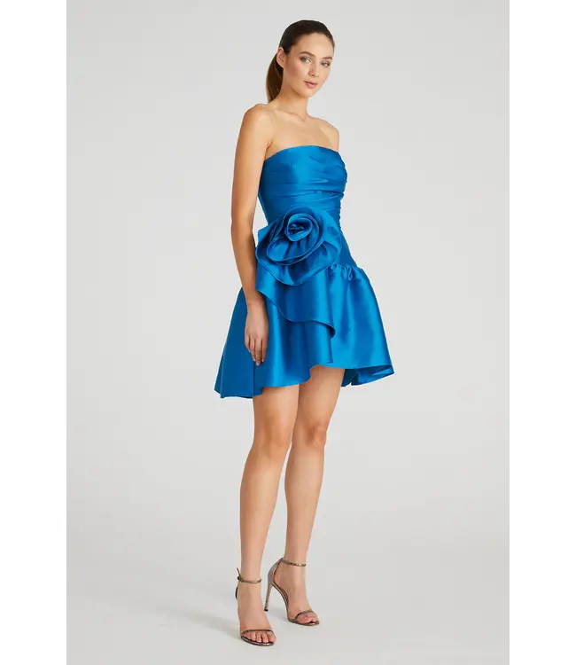 Theia Collins Ruffle Cocktail Dress
