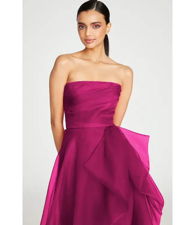 Theia Robe drapée sans bretelles Teresa