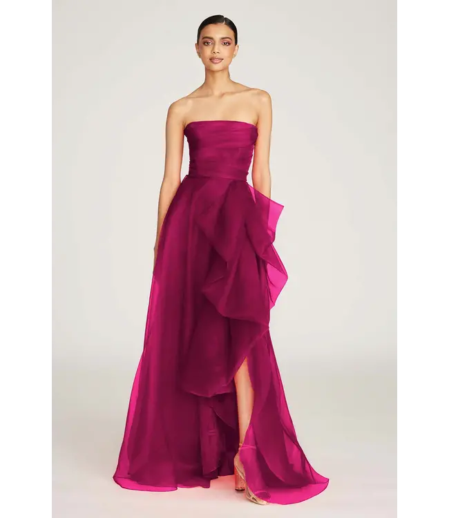 Theia Robe drapée sans bretelles Teresa