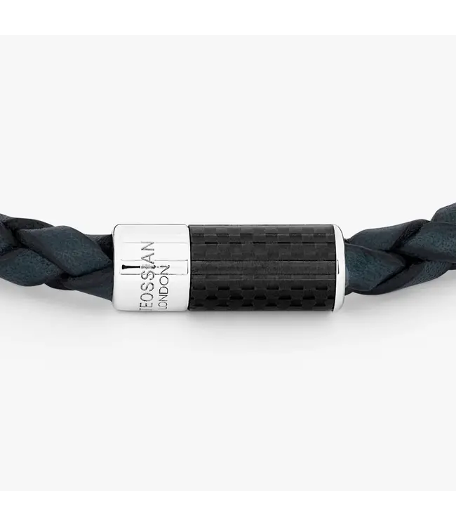TATEOSSIAN Bracelet en cuir Carbon Pop bleu