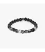 TATEOSSIAN Nugget bracelet with spiderweb jasper and black rhodium plated sterling silver