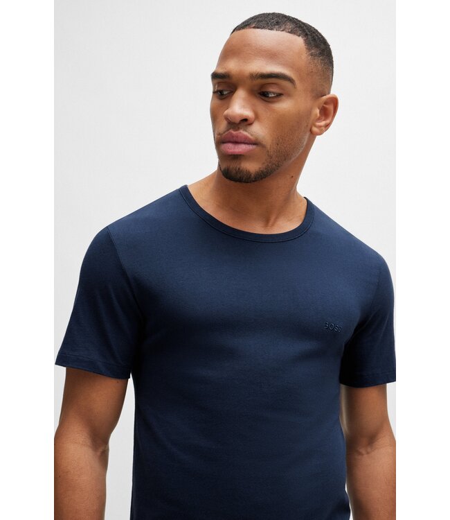 BOSS Lot de 3 tee-shirts brodés avec logo en coton