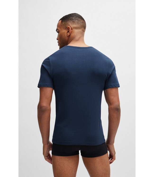 BOSS Lot de 3 tee-shirts brodés avec logo en coton