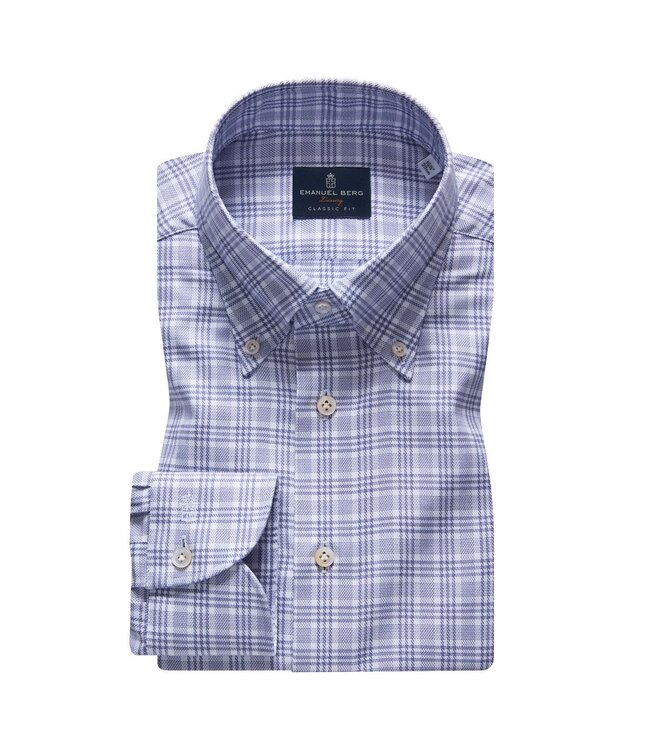 EMANUEL BERG Prince of Wales Check Shirt