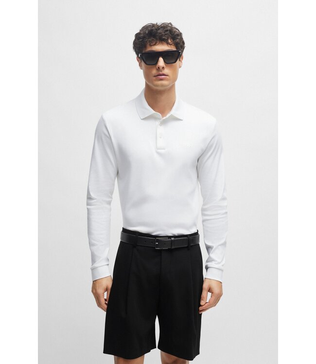 BOSS Ceinture en cuir italien avec quincaillerie en bronze poli