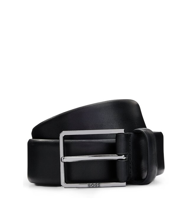 BOSS Ceinture en cuir italien avec quincaillerie en bronze poli