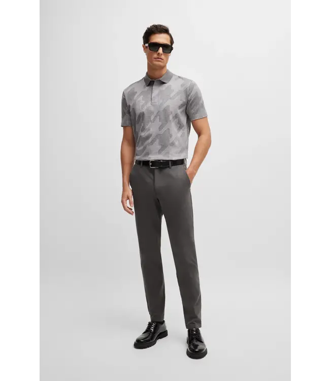 BOSS Pantalon slim en coton mélangé extensible