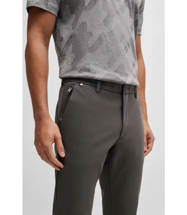 BOSS Pantalon slim en coton mélangé extensible