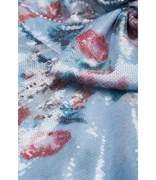 Theia Robe drapée avec nœud Paisley