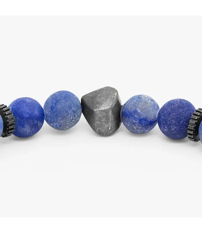 TATEOSSIAN Bracelet pépite avec aventurine givrée et argent sterling plaqué rhodium noir