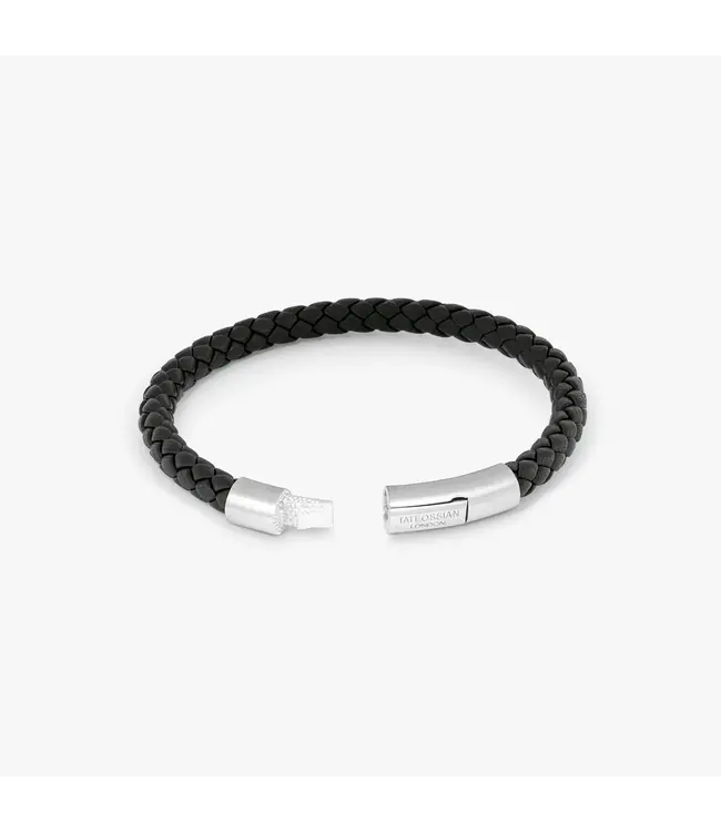 TATEOSSIAN Bracelet en cuir Charles noir