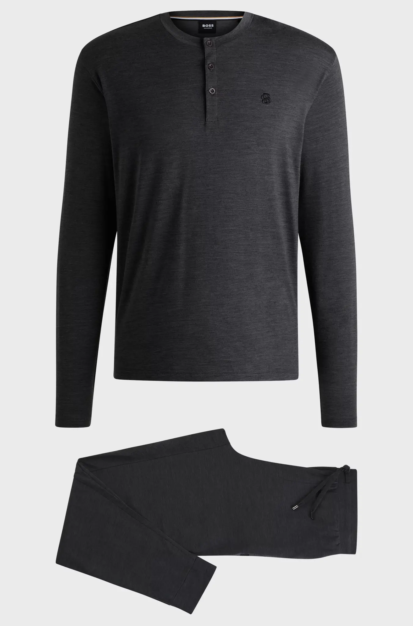 Regular-Fit Pyjamas with Embroidered Double B Monograms