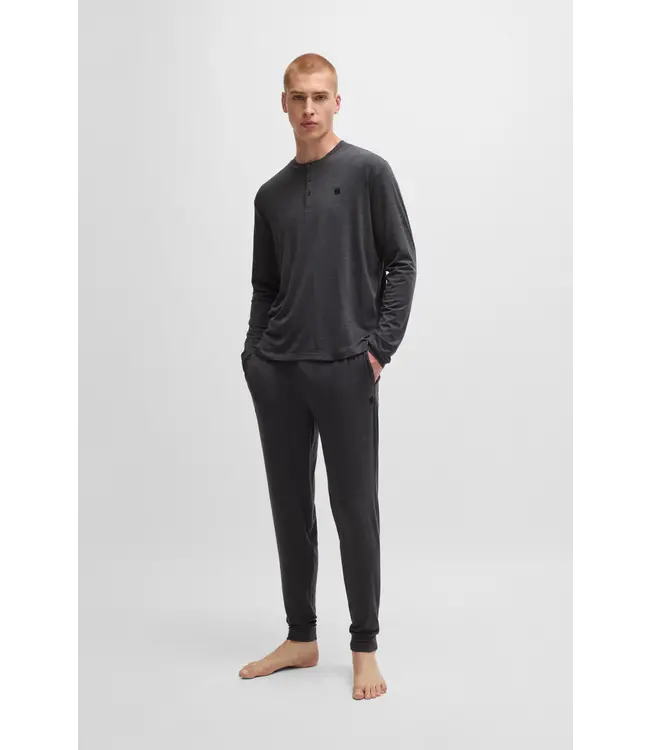 BOSS Pyjama à coupe régulière avec monogrammes double B brodés